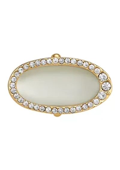 Stone Crystal Pavé Statement Ring