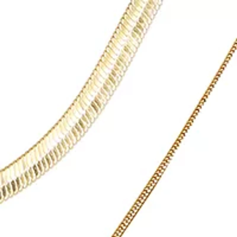 Two Tone Layered Y Necklace