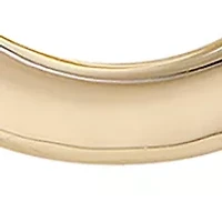 Gold Double Oval Hoop Earrings