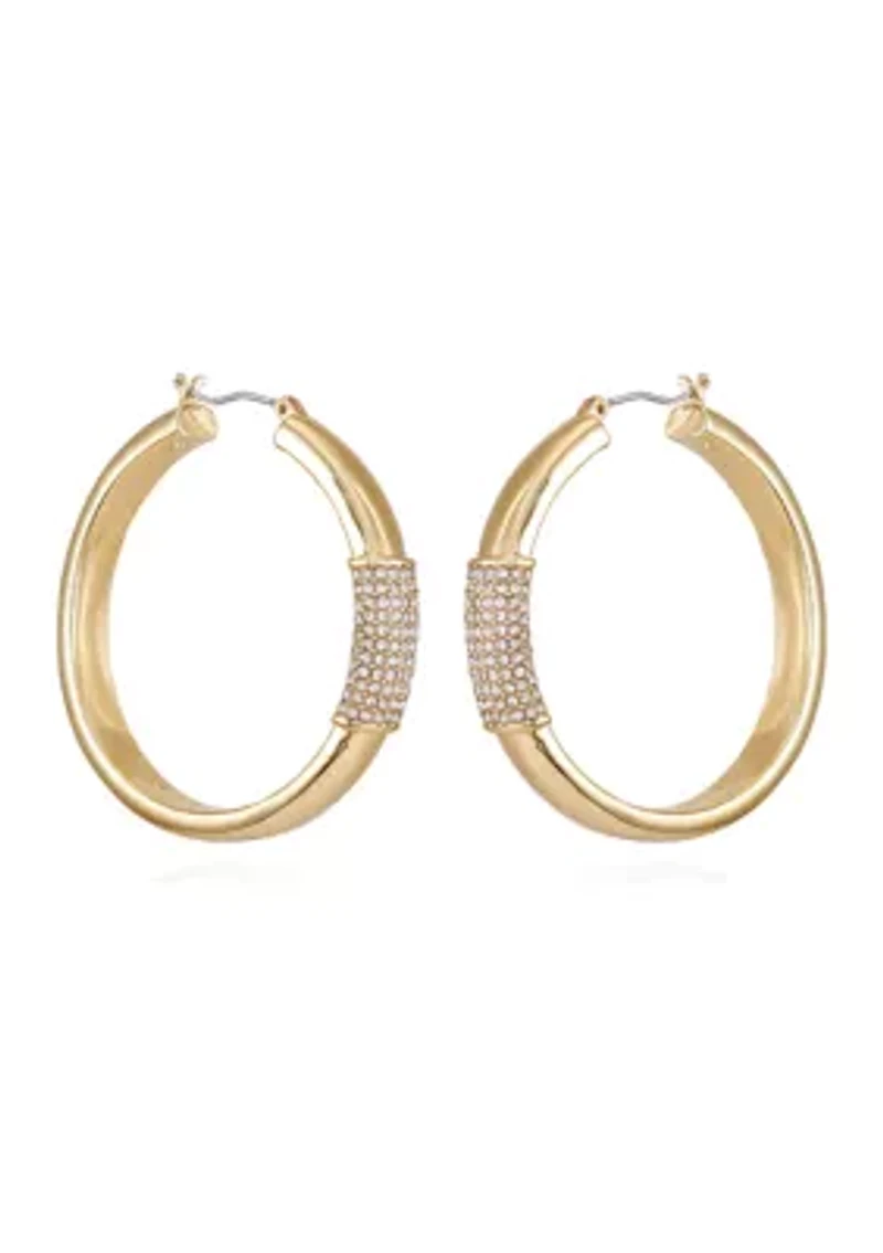 Crystal Hoop Earrings
