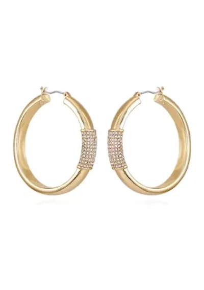 Crystal Hoop Earrings