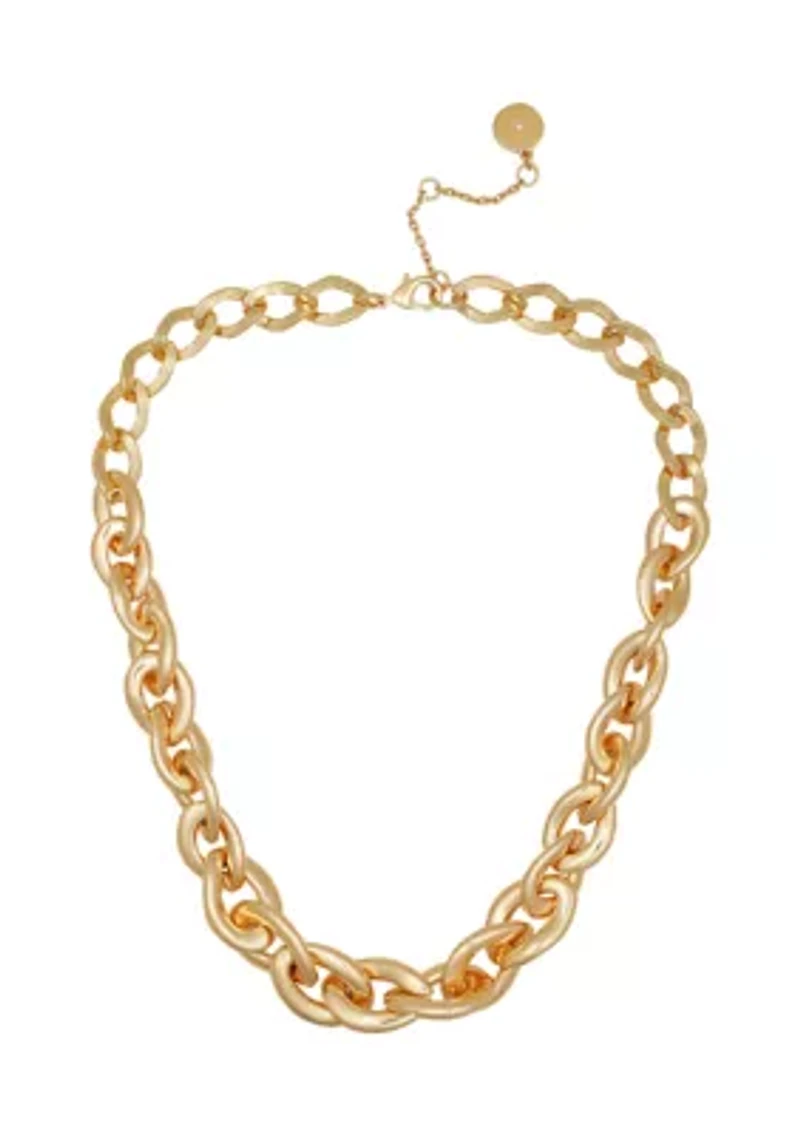 Gold-Tone Chunky Chain Necklace