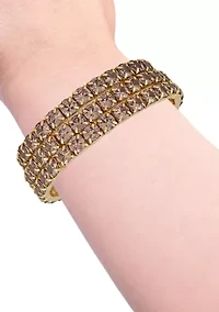 Cubic Zirconia Trio Stretch Bracelet Set