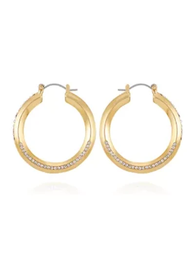 Gold Tone Hoop Earrings