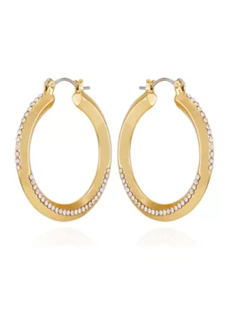 Gold Tone Hoop Earrings