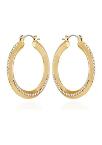 Gold Tone Hoop Earrings