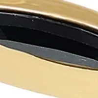 Gold Plated Black Slider Bracelet