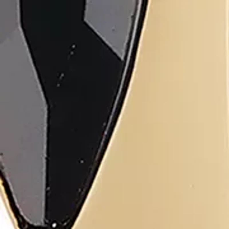 Gold Plated Black Hoop Earrings