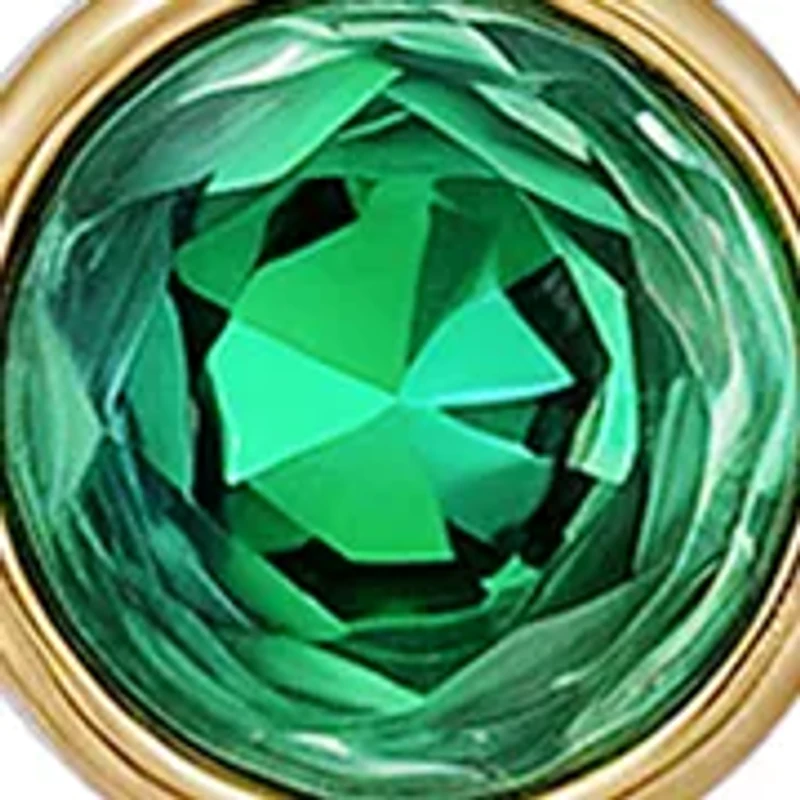 Green Stone Linear Earrings