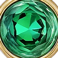 Green Stone Linear Earrings