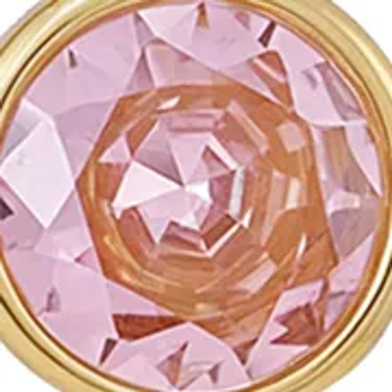 Gold Plated Cubic Zirconia Linear Earrings 