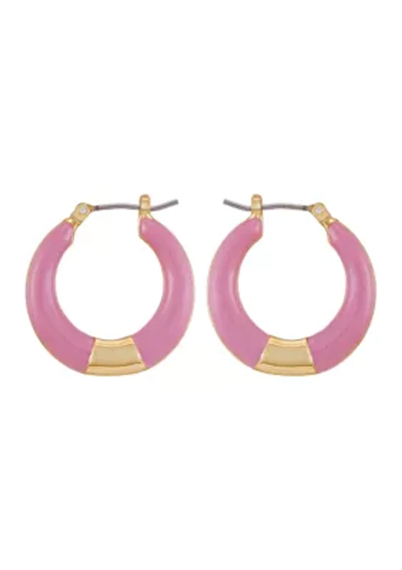 Gold-Tone Hoop Earrings