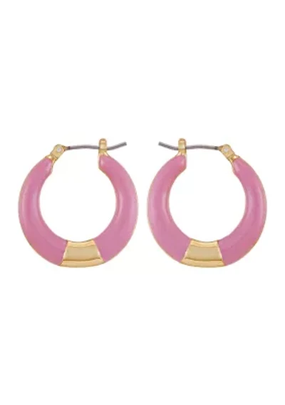 Gold-Tone Hoop Earrings