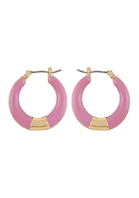 Gold-Tone Hoop Earrings