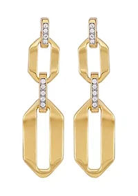  Link Pavé Drop Earrings