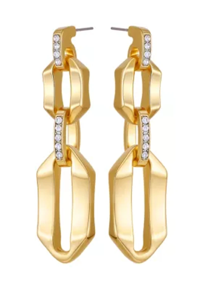  Link Pavé Drop Earrings