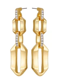  Link Pavé Drop Earrings
