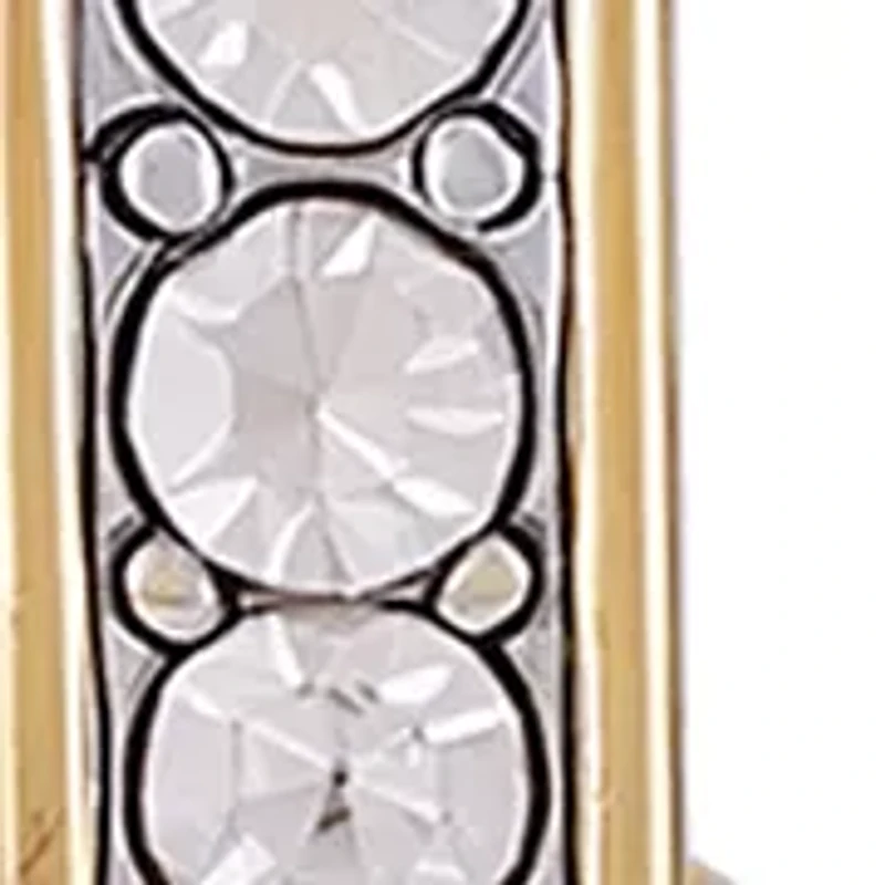  Pavé Edge Hoop Earrings