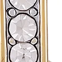  Pavé Edge Hoop Earrings