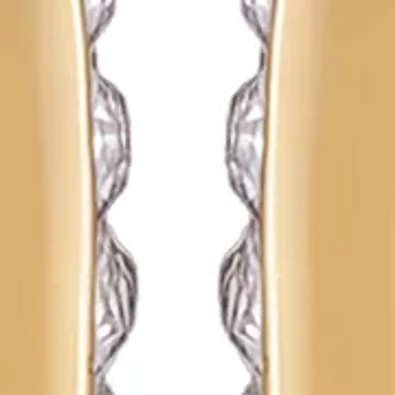 Pavé Channel Hoop Earrings