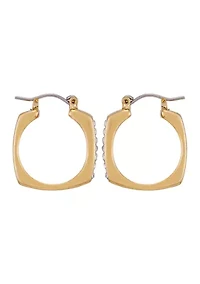 Pavé Channel Hoop Earrings