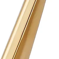  14K Gold Plated Diamond-Shaped Hoop Earrings