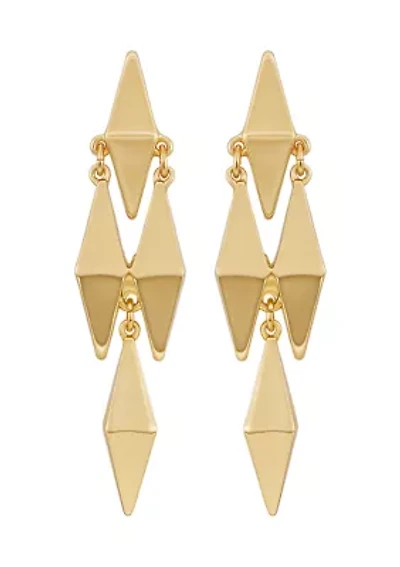 14K Gold Plated Geometric Statement Earrings