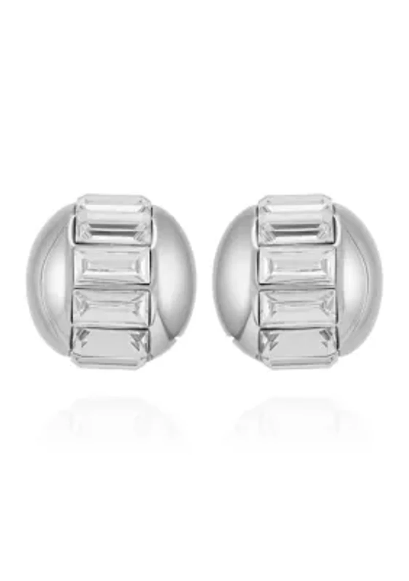 Baguette Crystal Stud Earrings