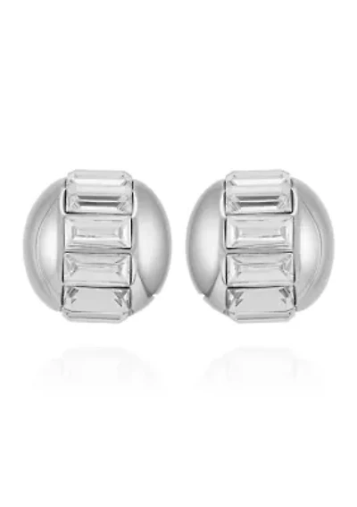 Baguette Crystal Stud Earrings
