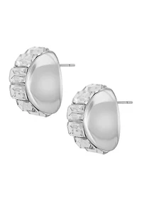 Baguette Crystal Stud Earrings