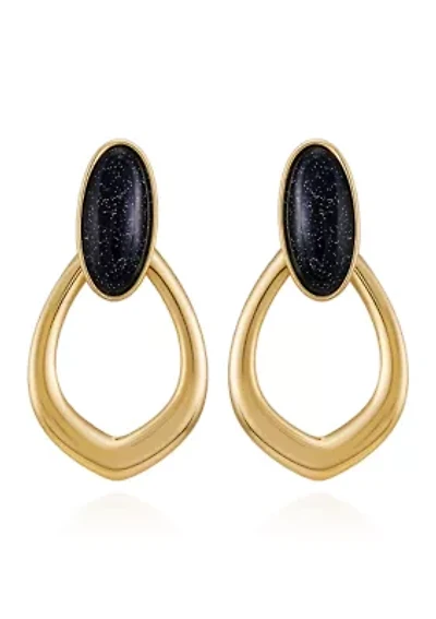 Stone Geometric Earrings