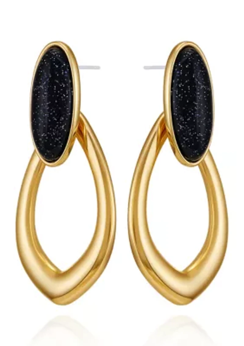 Stone Geometric Earrings