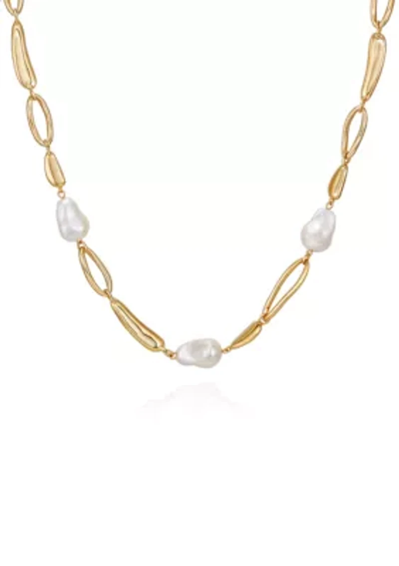 Pearl Station Necklace