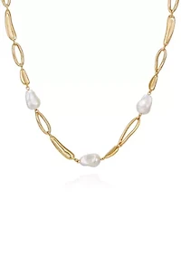 Pearl Station Necklace