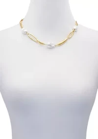 Pearl Station Necklace