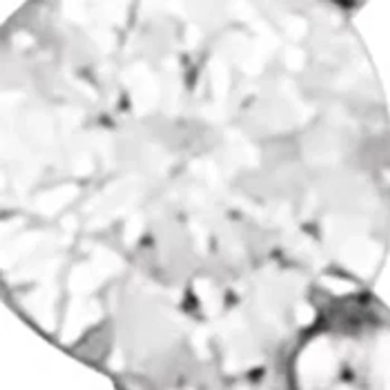 Silver Crystal Stud Earrings