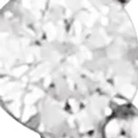 Silver Crystal Stud Earrings