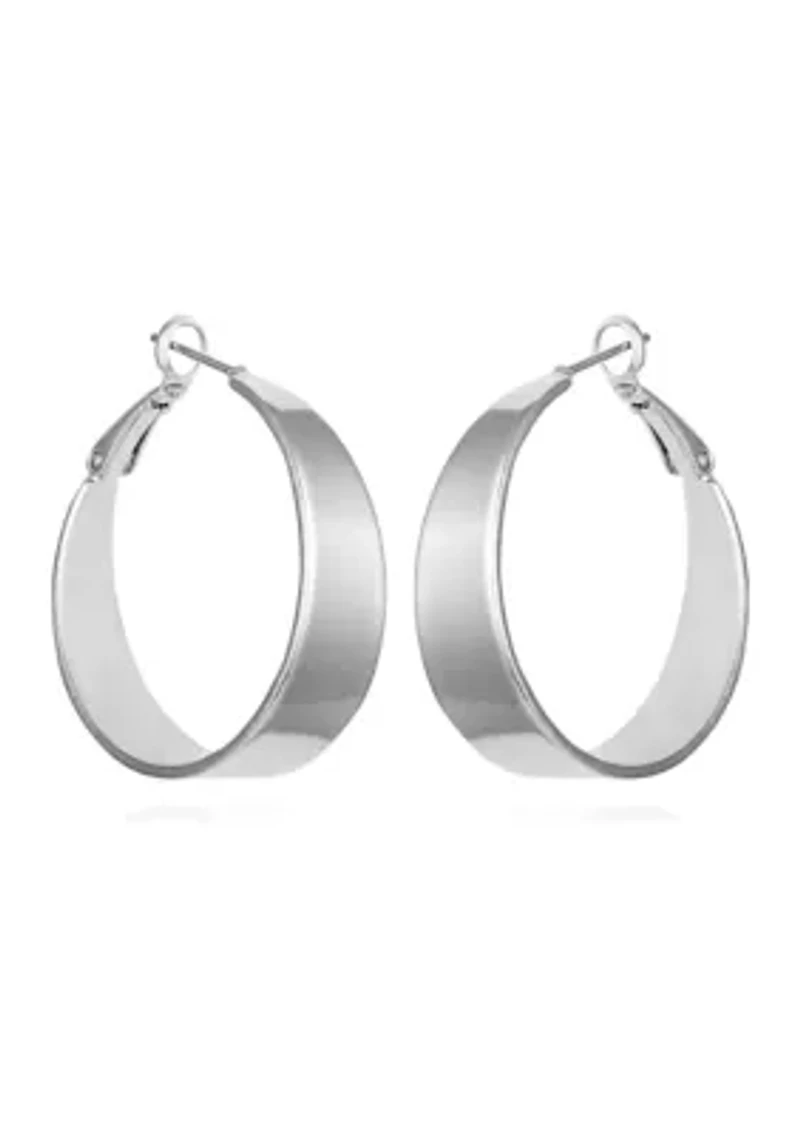 Silver Hoop Earrings
