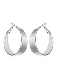 Silver Hoop Earrings