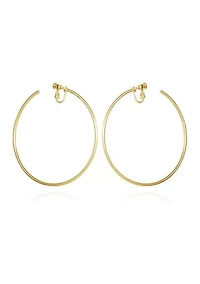 Extra Large Hoop Clip Earrings
