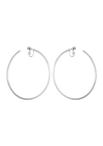 Gold Clip Hoop Earrings