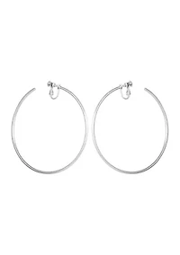 Gold Clip Hoop Earrings