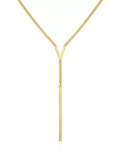 "V" Lariet Necklace
