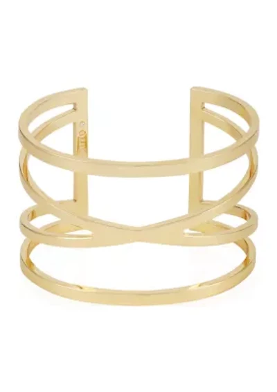 Gold-Tone "V" Cuff Bracelet