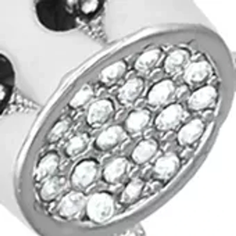 Silver Pavé Slider Bracelet