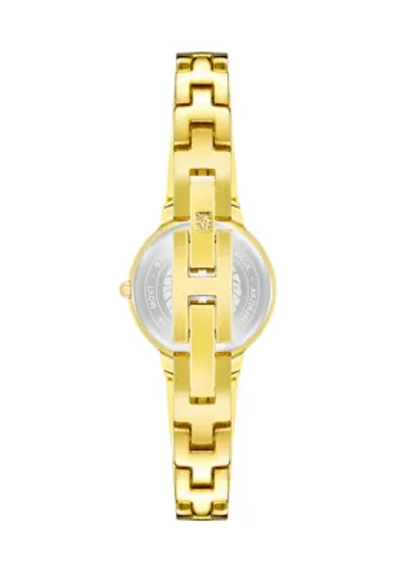 Women's Quartz Pink Round Bangle Watch