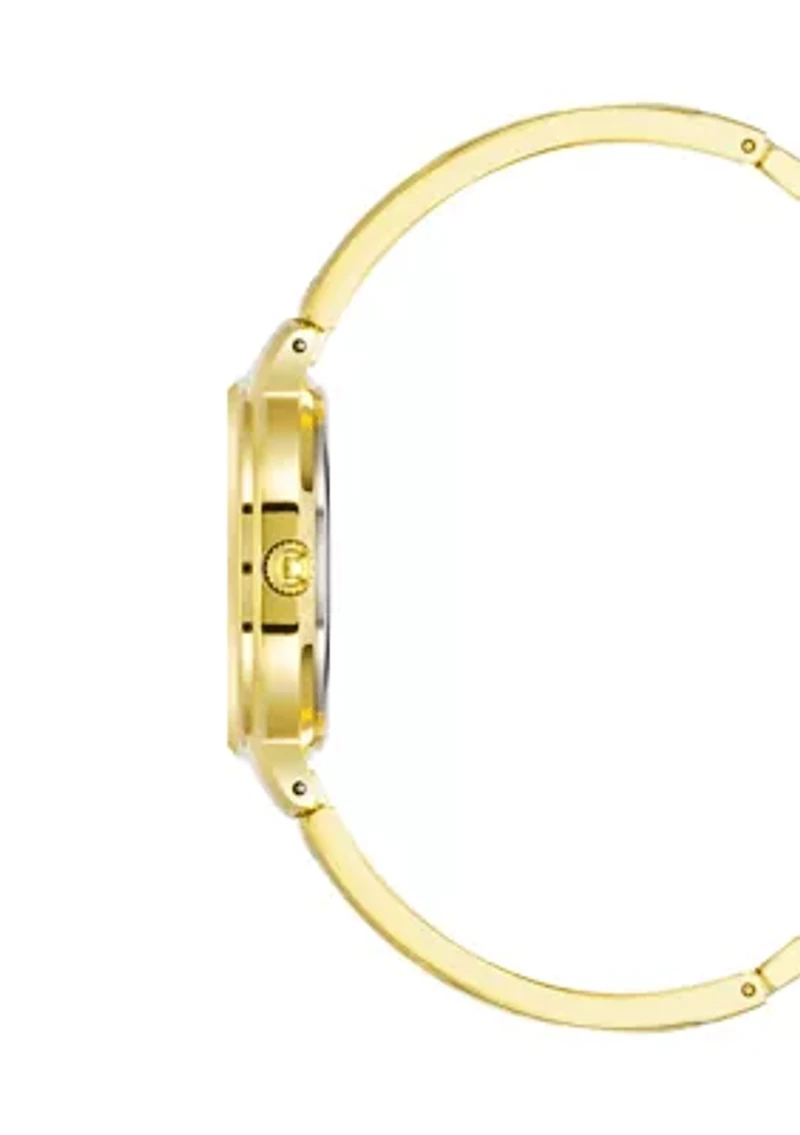 Women's Quartz Pink Round Bangle Watch