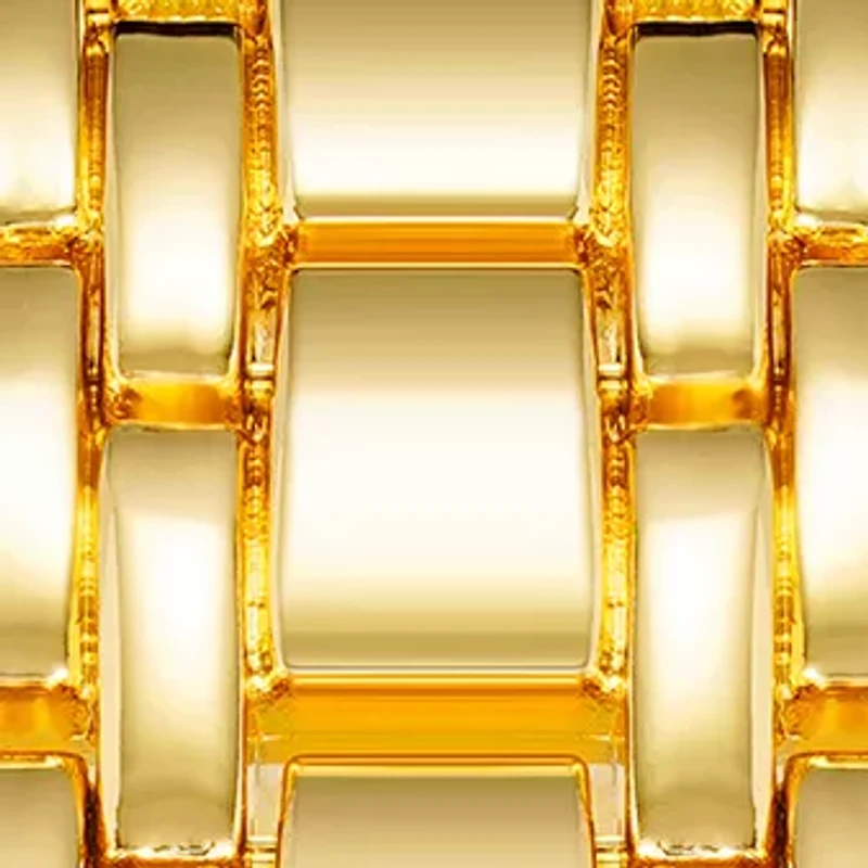  Women's Rectangular Gold Tone Watch