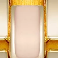 Pink Enamel and Gold Tone Alloy Metal Bracelet Watch