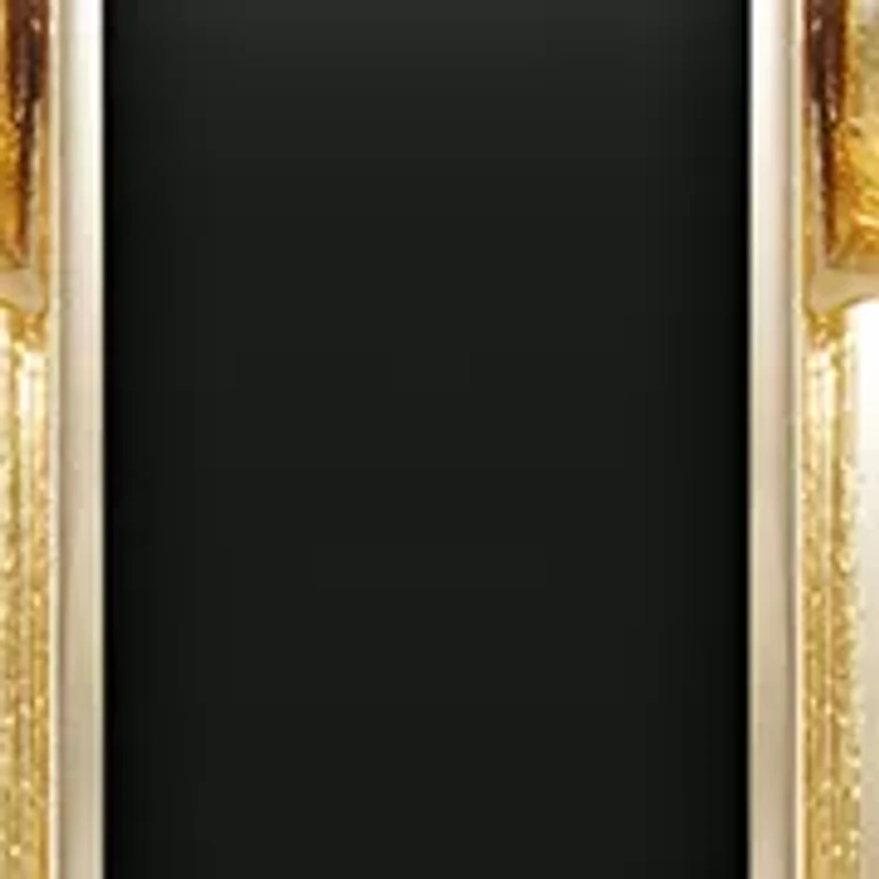 Rectangular Enamel and Gold Tone Watch